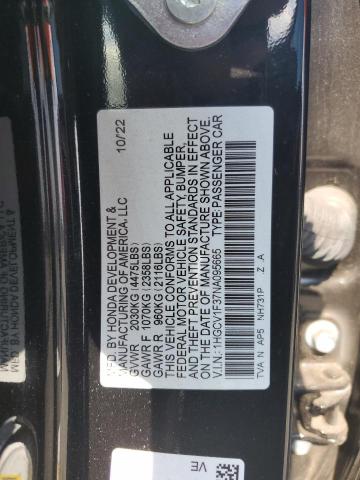 2022 HONDA ACCORD SPO - 1HGCV1F37NA095665