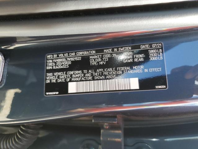 VIN YV4BR0DL7N1921522 2022 Volvo XC60, T8 Recharge... no.14