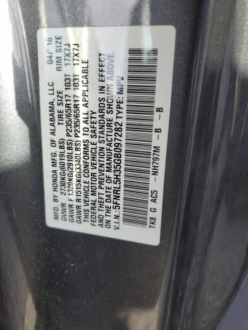 VIN 5FNRL5H35GB097282 2016 Honda Odyssey, SE no.12