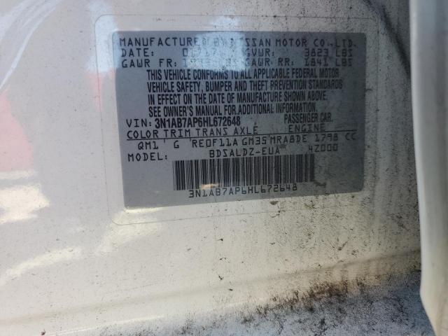 2017 NISSAN SENTRA S - 3N1AB7AP6HL672648