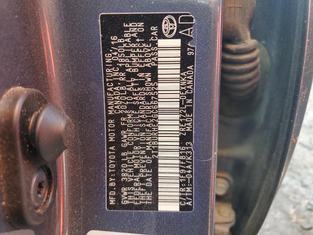 2016 TOYOTA COROLLA L - 2T1BURHE2GC667525