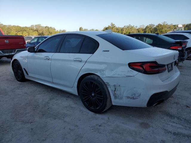 BMW 530E 2018 white  hybrid engine WBAJA9C59JB249056 photo #3