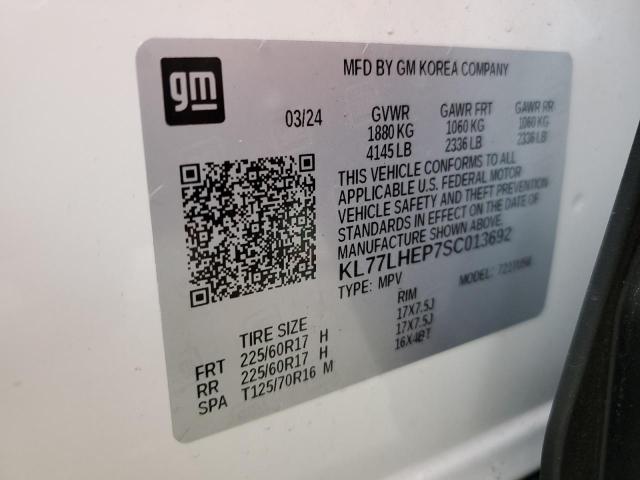 2025 CHEVROLET TRAX 1LT - KL77LHEP7SC013692