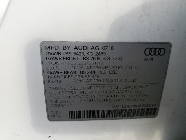 2017 AUDI Q5 PREMIUM - WA1L2AFP6HA029018