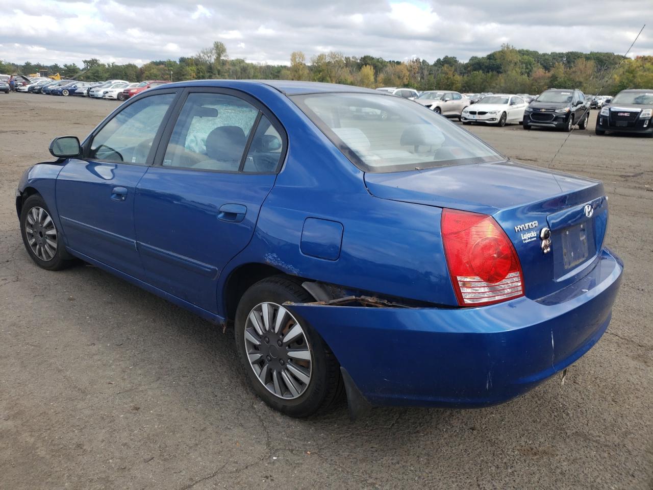 HYUNDAI ELANTRA GL 2006 blue sedan 4d gas KMHDN46D66U328413 photo #3