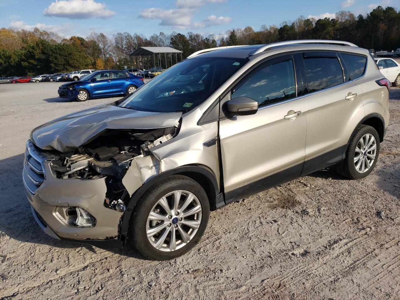 Lot #2974382456 2017 FORD ESCAPE TIT