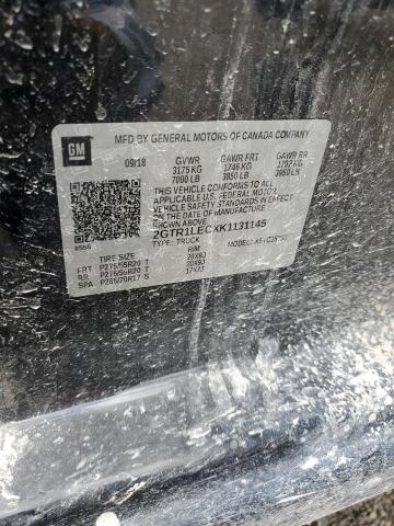 2019 GMC SIERRA LIM - 2GTR1LECXK1131145