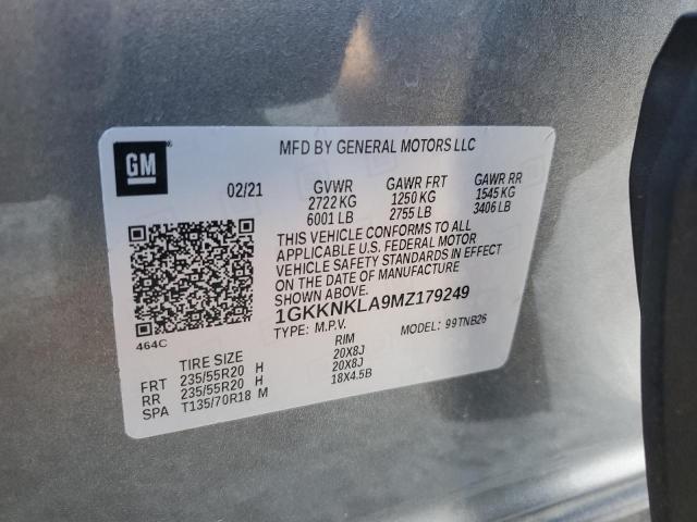 2021 GMC ACADIA SLE - 1GKKNKLA9MZ179249