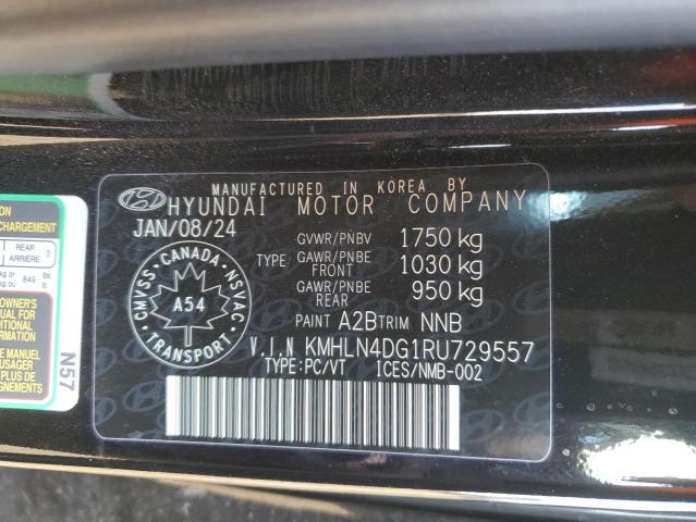 2024 HYUNDAI ELANTRA LU KMHLN4DG1RU729557