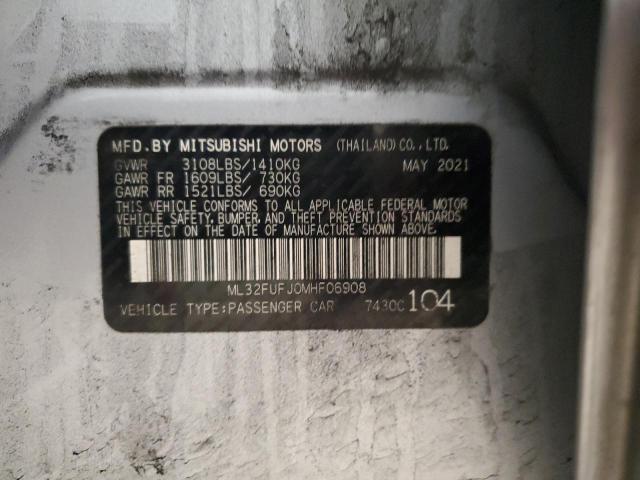 2021 MITSUBISHI MIRAGE G4 - ML32FUFJ0MHF06908