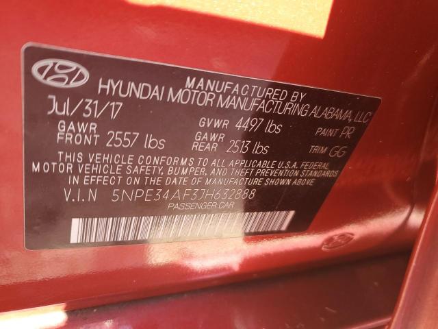 2018 HYUNDAI SONATA SPO - 5NPE34AF3JH632888