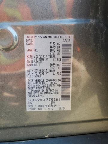 VIN 5N1AT2MVXGC779165 2016 NISSAN ROGUE no.13