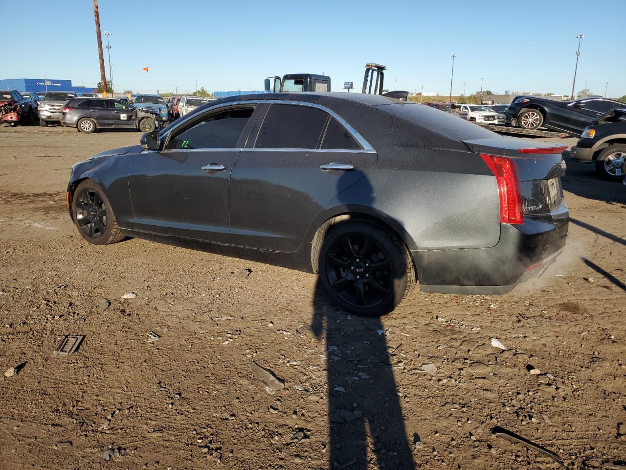 CADILLAC ATS LUXURY 2015 gray  gas 1G6AH5R35F0134540 photo #3