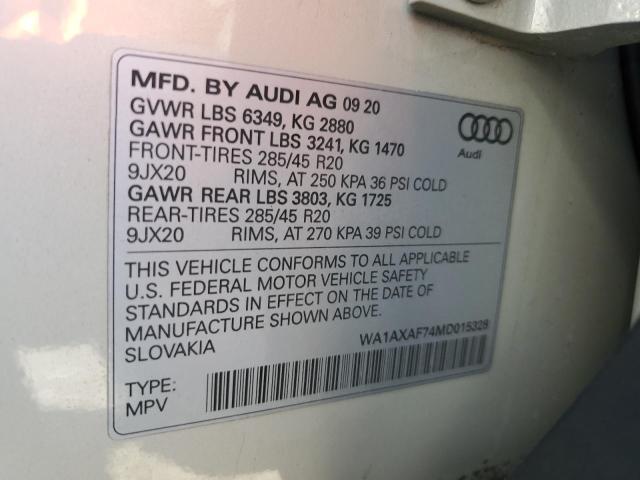 VIN WA1AXAF74MD015328 2021 Audi Q7, Premium no.14