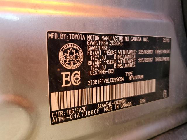 2020 TOYOTA RAV4 XLE - 2T3R1RFV8LC095694