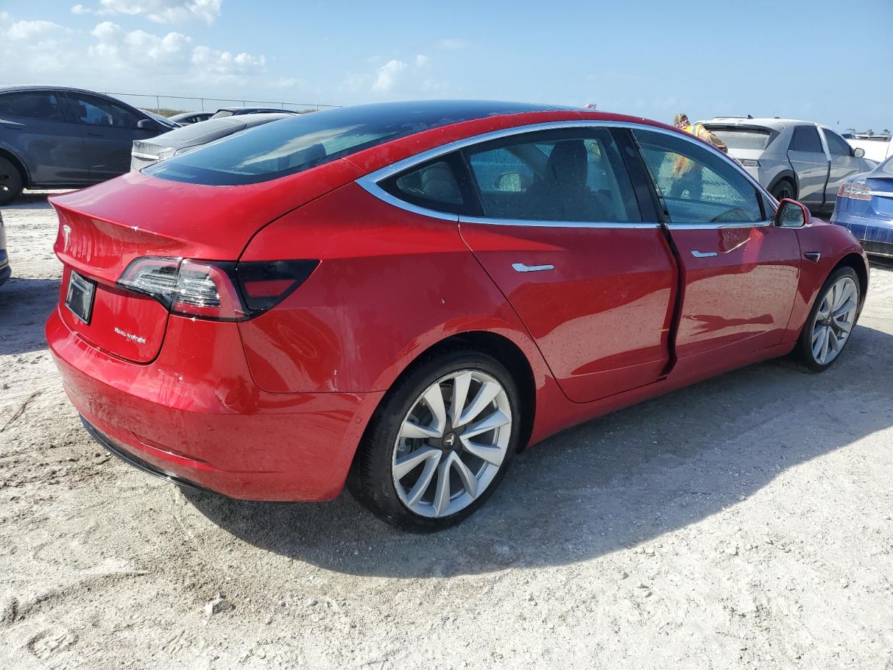 Lot #2989300295 2020 TESLA MODEL 3