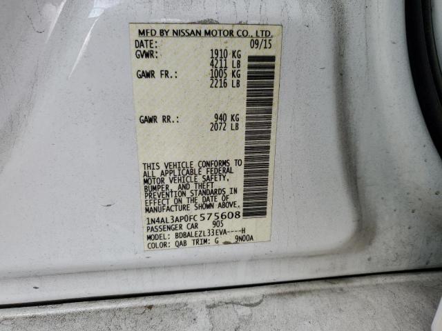2015 NISSAN ALTIMA 2.5 - 1N4AL3AP0FC575608
