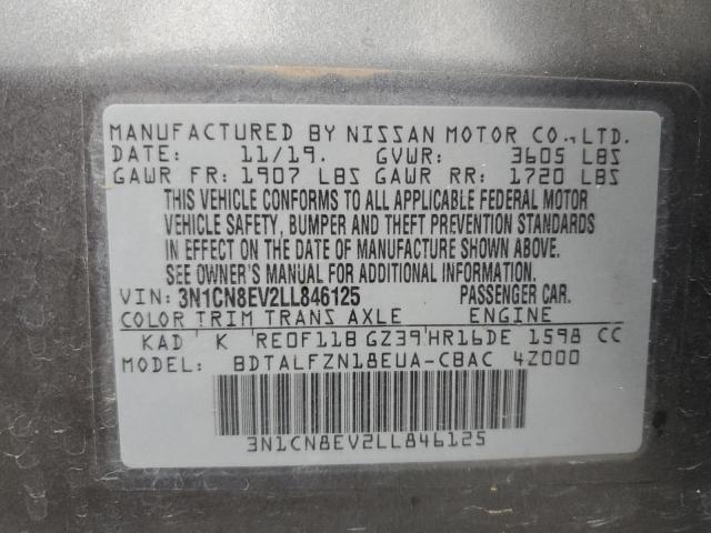 2020 NISSAN VERSA SV - 3N1CN8EV2LL846125