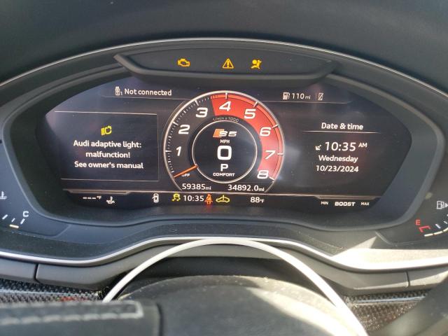 2018 AUDI S5 PRESTIG WAUC4CF55JA088378