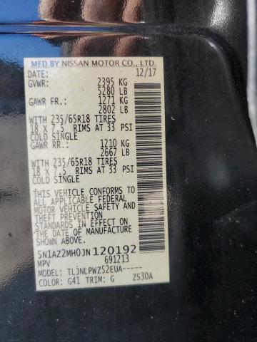 2018 NISSAN MURANO S - 5N1AZ2MH0JN120192