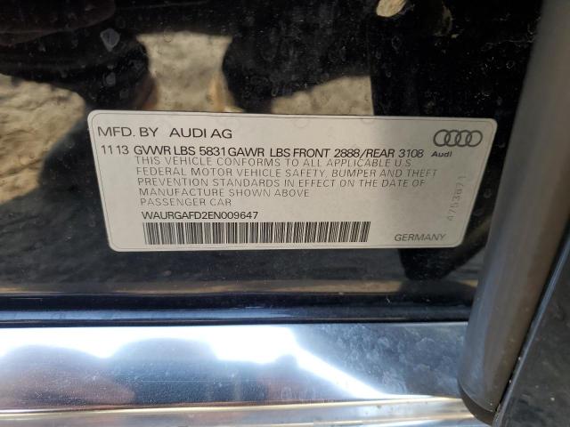 VIN WAURGAFD2EN009647 2014 AUDI A8 no.12