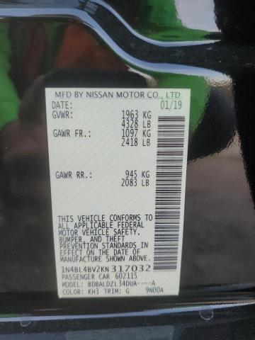 2019 NISSAN ALTIMA S - 1N4BL4BV2KN317032