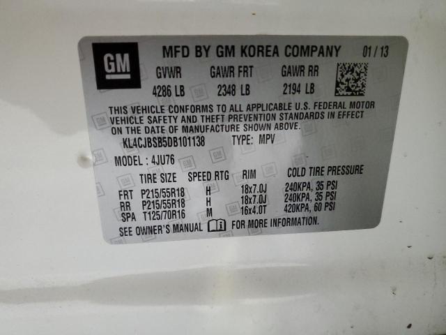 2013 BUICK ENCORE CON - KL4CJBSB5DB101138