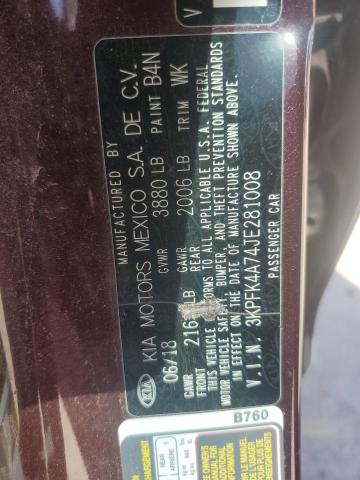 2018 KIA FORTE LX 3KPFK4A74JE281008