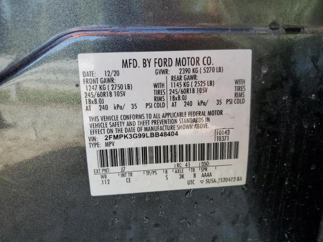 VIN 2FMPK3G99LBB48404 2020 FORD EDGE no.14