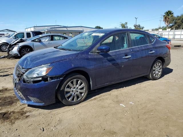 NISSAN SENTRA S 2017 blue  gas 3N1AB7AP7HY392918 photo #1