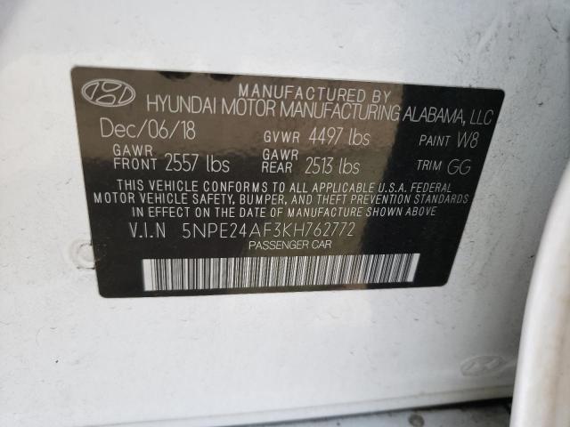 2019 HYUNDAI SONATA SE - 5NPE24AF3KH762772