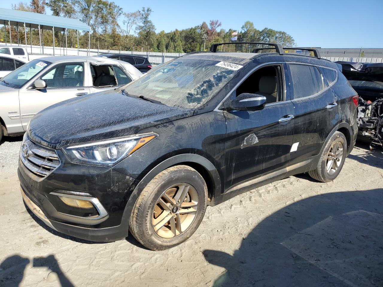 Lot #2909985036 2017 HYUNDAI SANTA FE S