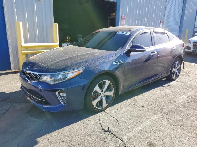 KIA OPTIMA SX 2018 blue  gas 5XXGW4L21JG216909 photo #1