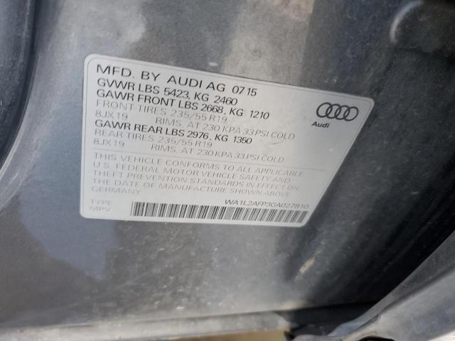 2016 AUDI Q5 PREMIUM - WA1L2AFP3GA027810