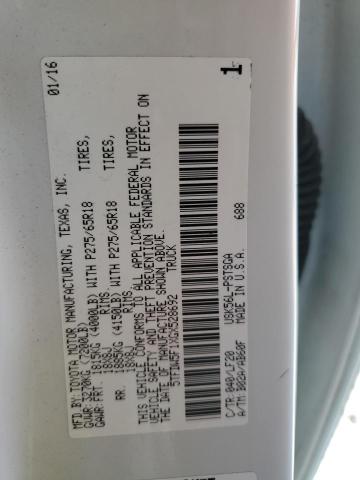 2016 TOYOTA TUNDRA CRE - 5TFDW5F1XGX528692