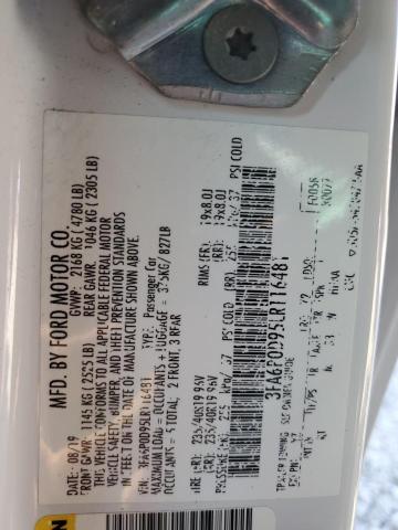 2020 FORD FUSION TIT - 3FA6P0D95LR116481