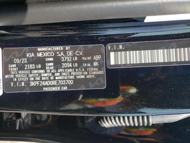 2024 KIA FORTE LX - 3KPF24AD0RE703700