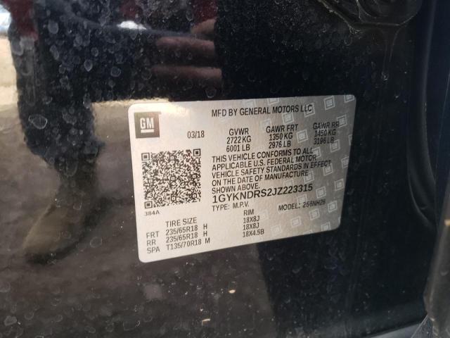 2018 CADILLAC XT5 LUXURY - 1GYKNDRS2JZ223315