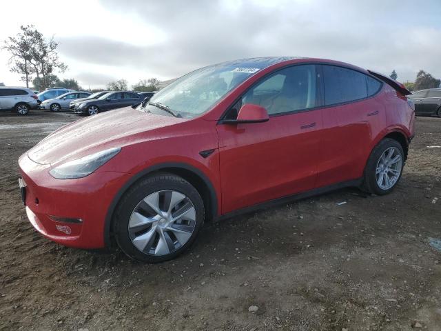 TESLA MODEL Y 2023 red  electric 7SAYGDEE6PF912768 photo #1