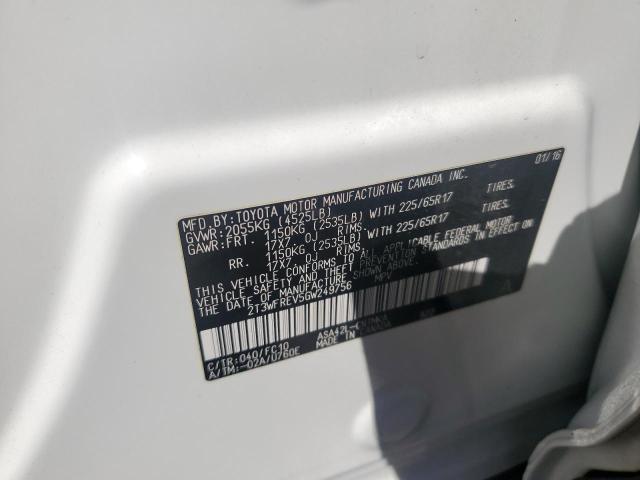 2016 TOYOTA RAV4 XLE - 2T3WFREV5GW249756