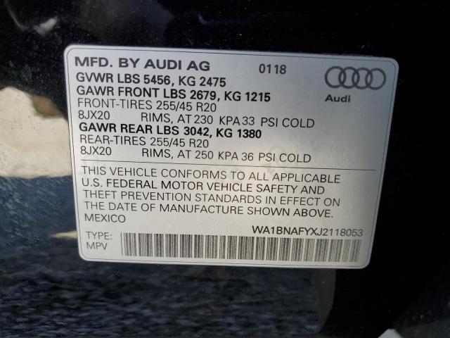2018 AUDI Q5 PREMIUM - WA1BNAFYXJ2118053