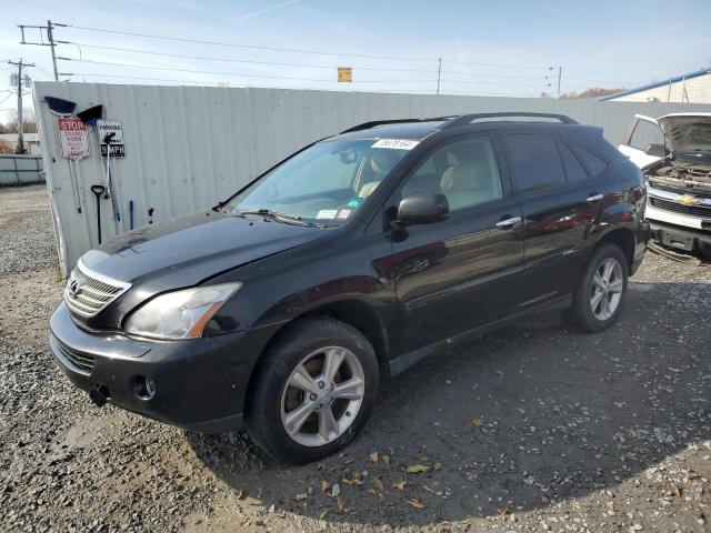 LEXUS RX 400H 2008 black  hybrid engine JTJHW31UX82061678 photo #1