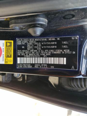 2016 TOYOTA HIGHLANDER - 5TDBKRFH7GS350205