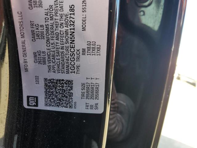 2022 CHEVROLET COLORADO L - 1GCGSCEN5N1327185