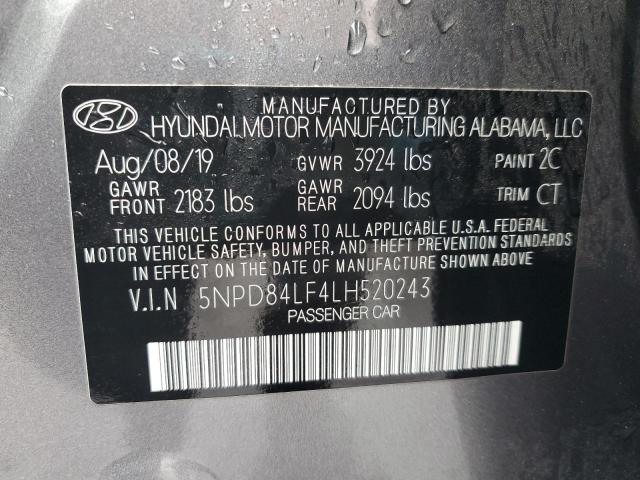 2020 HYUNDAI ELANTRA SE - 5NPD84LF4LH520243