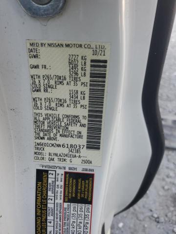 2022 NISSAN FRONTIER S - 1N6ED1CM2NN618037