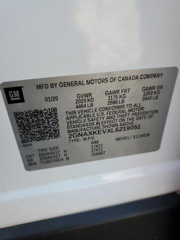 2020 CHEVROLET EQUINOX LT - 2GNAXKEVXL6219051
