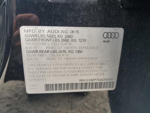 2016 AUDI Q5 PREMIUM - WA1L2AFP7GA009357