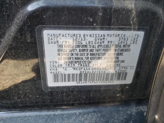 VIN 3N1AB7AP6EY201341 2014 Nissan Sentra, S no.12