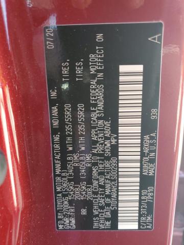 2020 TOYOTA HIGHLANDER - 5TDYARAH2LS002990